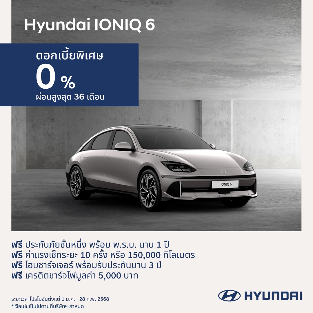 IONIQ 6 มอบสิทธิพิเศษต้อนรับปี 2