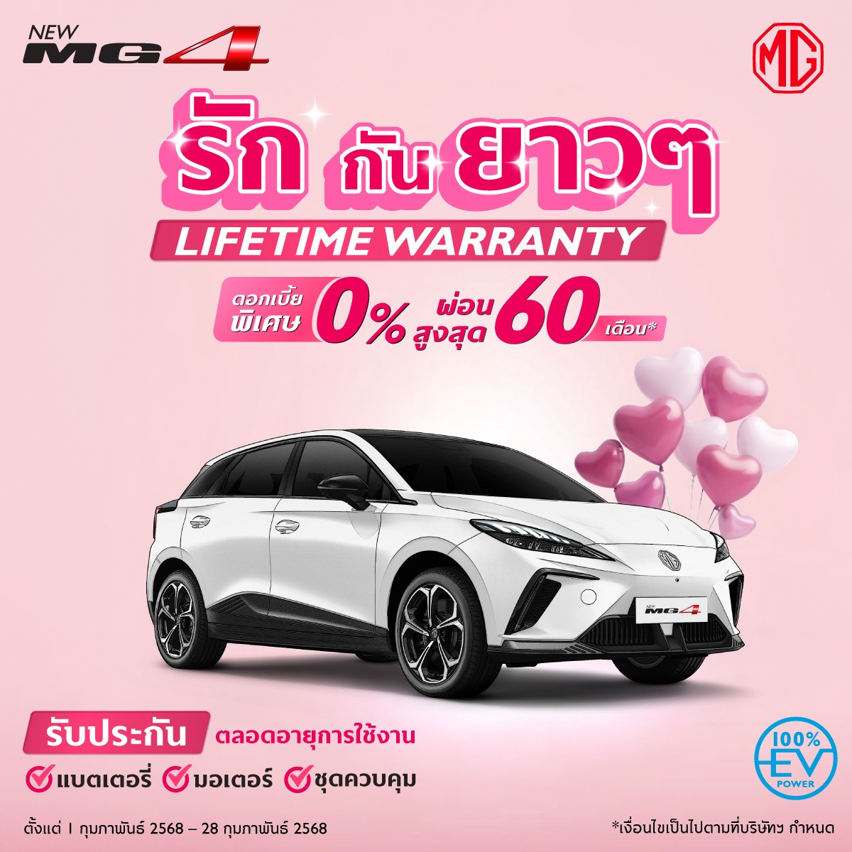 โปรโมชั่น All New MG4 ELECTRIC ก.พ. 68