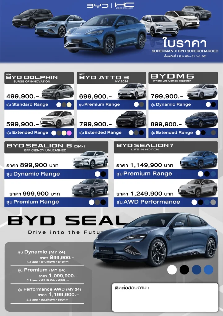 BYD HC สมุทรสาคร แคมเปญเดือน มิถุนายน