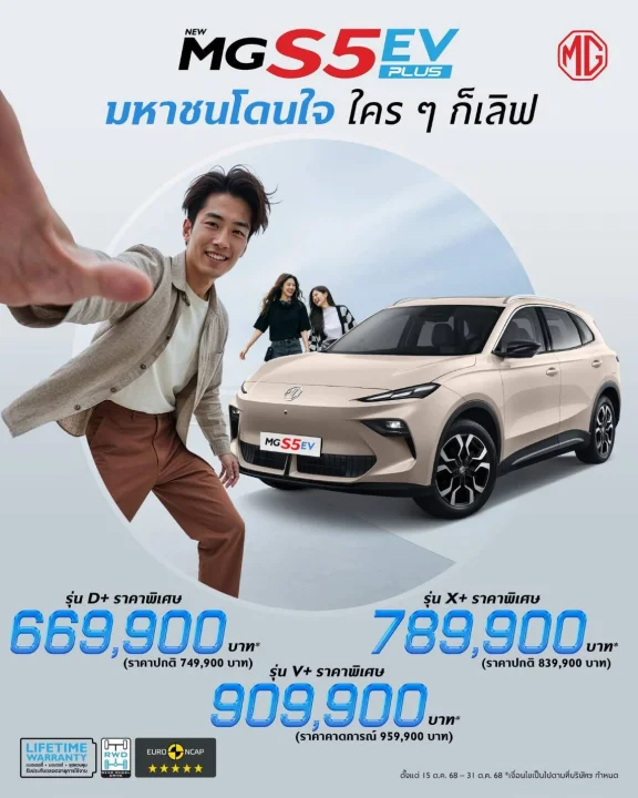 โปรโมชัน New MG S5 EV