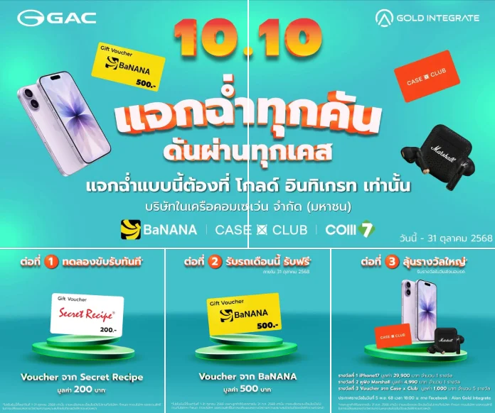 โปรโมชั่นแรงสุดแห่งเดือนตุลาคมจาก AION GOLD INTEGRATE 🎉 “แถมจัดหนัก แจกจุกทุกคัน ดันผ่านทุกเคส!”