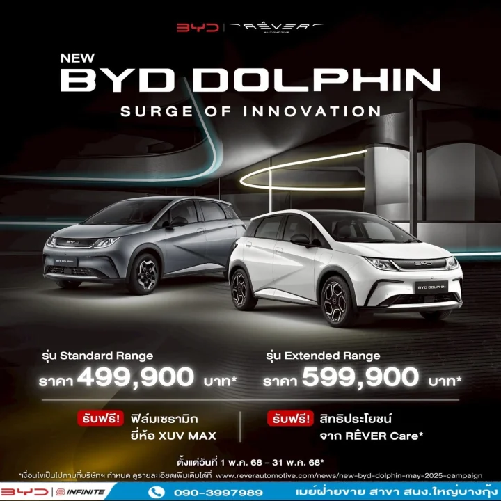 New BYD DOLPHIN รถไฟฟ้าดีไซน์สุด Cute